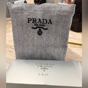 Prada L'Homme L'Eau in Light Blue tote with box